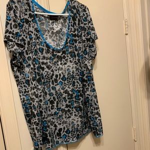 Animal print tee